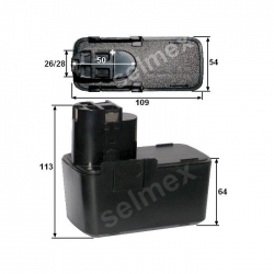 Akumulator Bosch 9,6V -2,0Ah GBM, GSB, GSR, PSB-233
