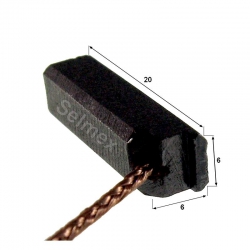 Szczotka elektr. 6x6x20 | symbol - K43G-1689