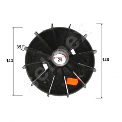 Przewietrznik silnika 25 x 148 /35 (Tamel,Sf112-2)-167