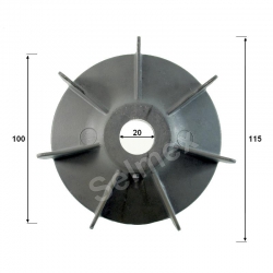 Przewietrznik silnika 20 x 115 /20 | Aluminiowy-1822