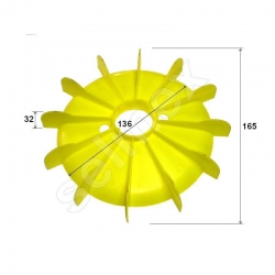 Przewietrznik silnika Fi=165, h=32 (CS90)-1877
